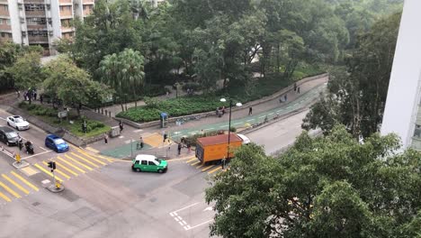 Toma-Ascendente-Que-Muestra-El-área-De-Tai-Po-En-Nuevos-Territorios,-Hong-Kong.