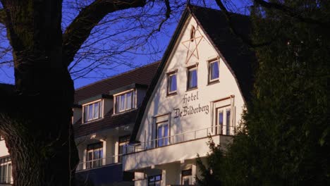 Fixed-close-up-of-Bilderberg-famous-hotel-building-exterior-with-name