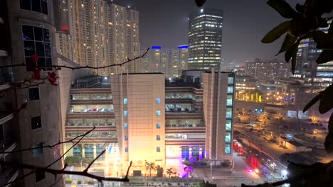 A-timelapse-shot-from-The-Pinnacle-residence-facing-American-express-building-pan-left-motion