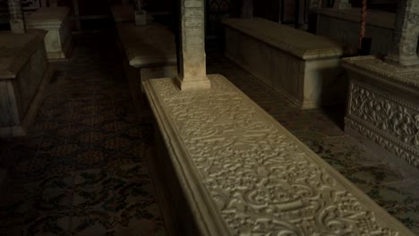 Carved-inscriptions-on-stone-Tombs-within-Tourbet-el-Bey-Muslim-mausoleum