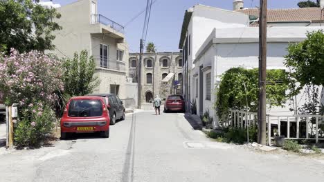 Mediterrane-Straße-In-Larnaka,-Zypern
