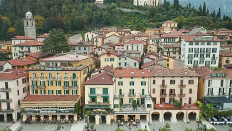 AERIAL:-Luxurious-Villas-and-Restaurants-of-Bellagio-Town-near-Lake-Como