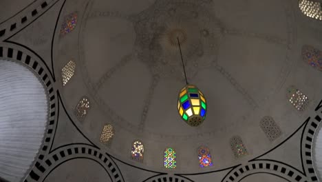 Islamic-Architectural-domed-ceiling-inside-Muslim-mausoleum-Turbe-el-Bey