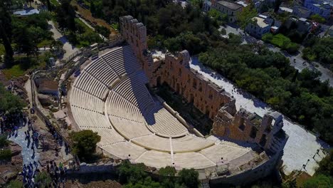 Ancient-Odeon-of-Herodes-Atticus-Theatre-in-Athens,-Greece