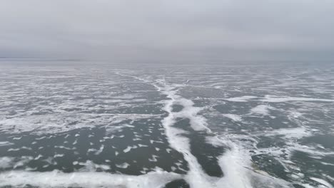 Kaunas-Reservoir,-also-known-as-Kauno-Marios,-is-largest-artificial-lake-in-Lithuania,-currently-frozen