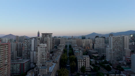 Santiago-De-Chile-La-Moneda-Paseo-Bulnes-Aerial-View-Traveling