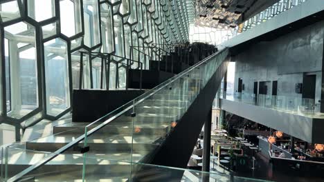 Interior-of-Harpa-Concert-Hall-and-Conference-Centre-with-empty-staircase