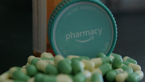 Extreme-Close-Up-of-an-Amazon-Pharmacy-Prescription-Pill-Bottle-with-Capsules