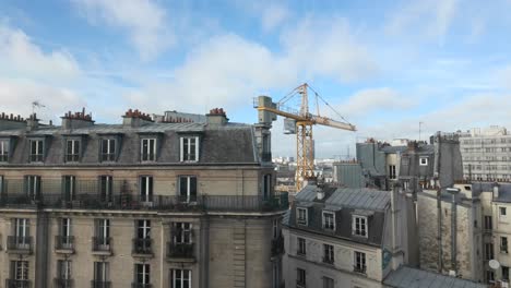 Parisian-suburb-rooftop-pan-4K-24FPS