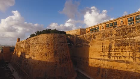 Festung-In-Valletta,-Malta,-St.