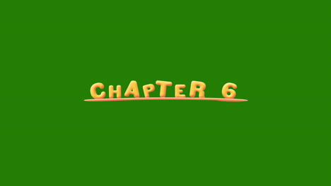 Capítulo-6-Efecto-Emergente-De-Animación-De-Texto-Amarillo-Dorado-Tambaleante-En-Una-Pantalla-Verde---Clave-De-Croma