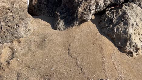 Playa-De-Arena-Y-Rocas-En-Chipre