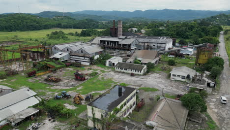 Fábrica-De-Azúcar-Abandonada-En-Quiebra-Del-Almacén-De-Jamaica