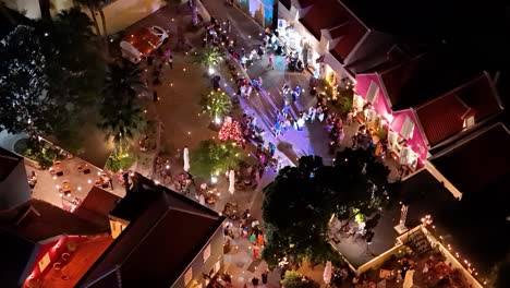 Fashion-show-models-walk-along-open-air-runway-at-night-in-Kura-Hulanda-village-in-Otrobanda-Willemstad-Curacao