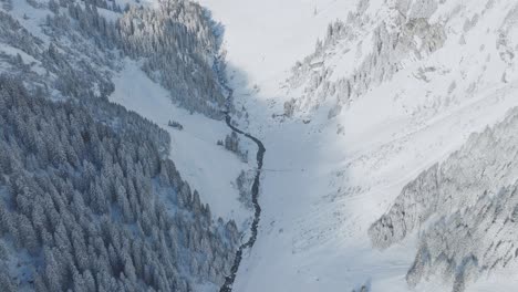 Harmonische-Winterlandschaft-In-Den-Bergen