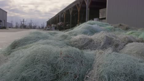 Pile-of-Fishing-Nets-at-the-Harbor