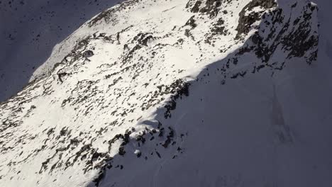 Aerial-of-mountain-scenery-in-Verbier,-Switzerland