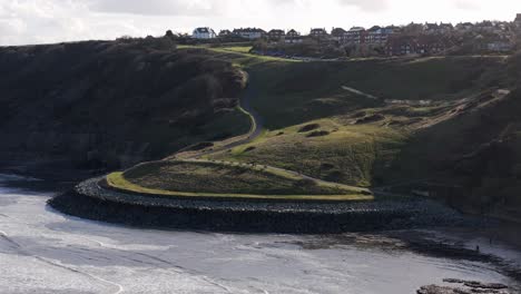 aerial-shot-of-Holbeck.-Scarborough-in-the-UK