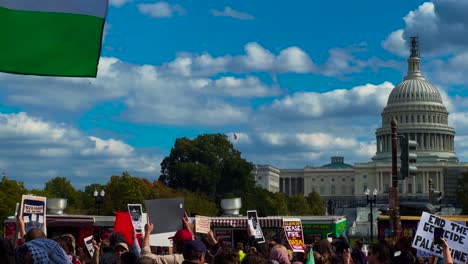 Protestors-on-Capitol-Hill-in-Washington,-D
