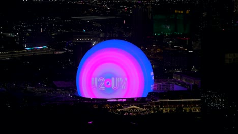 Brightly-glowing-electronic-advertisement-at-The-Sphere-music-and-event-venue,-Las-Vegas