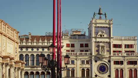 View-of-the-Clock-Tower-,-one-of-the-most-famous-architectural-landmarks-in-Venice-with-its-Astronomical-Clock-over-St