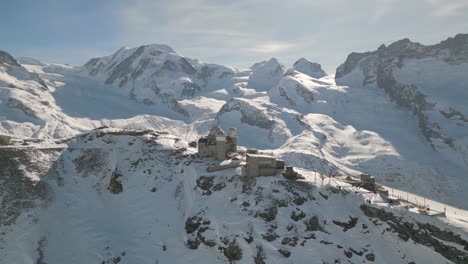 Imágenes-De-Drones-Aéreos-Gornergrat-4k---Zermatt---Suiza