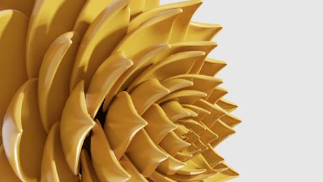 A-digital-art-animation-of-yellow-lotus-flower-opening-in-loop-3d-rendering-vertical