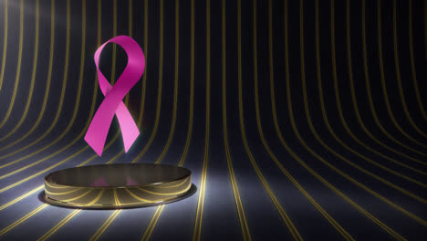 Brustkrebs-Hintergrund-Symbolschleife