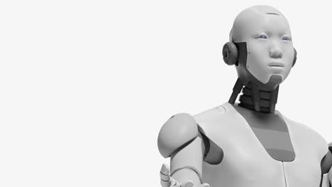 Robot-Cyborg-Sostiene-La-Bandera-De-Irak-En-Su-Palma-Sobre-Fondo-Blanco-Con-Espacio-De-Copia
