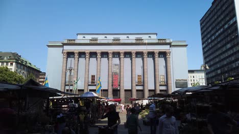 Gesamtansicht-Der-Vorderseite-Der-Stockholmer-Konzerthalle