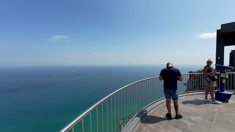 Viewpoint-strait-of-Gibraltar-boats-ships-crossing-the-channel-Uk-territory