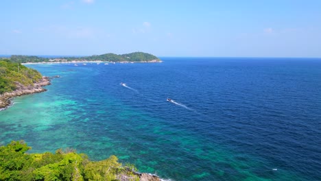 Crystal-clear-water-on-rocky-sandy-thai-island-beach