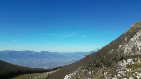 A-beautiful-drone-shot-over-the-San-Vicino-mountain-at-Umbrian-Marche-Apennines