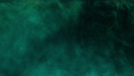 Slow-Moving-Dark-Ink-Swirling-Water-With-Green-background