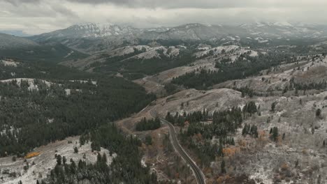 Panoramic-View-Of-Colorado-Mountain-Road-In-The-United-States