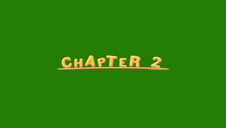 Chapter-2-Wobbly-gold-yellow-text-Animation-pop-up-effect-on-a-green-screen---chroma-key