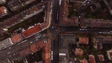 Aerial-Shot-of-the-city-of-Bern,-Switzerland