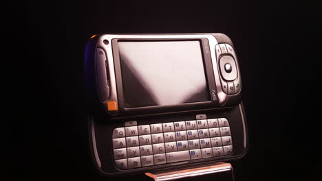 Orange-SPV-M3100-Vintage-Slider-Mobile-Phone,-Close-Up-Full-Frame