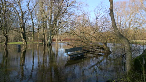 Drone-shot-of-flooded-bench