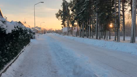 Swedish-small-town-walk-way