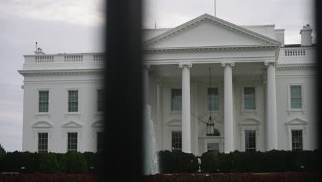 A-Shot-of-the-front-of-the-White-House-in-D