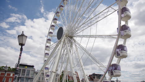 The-View---Daytime-View-Of-Ferris-Wheel-At-Antwerp-Central-Train-Station-In-Belgium