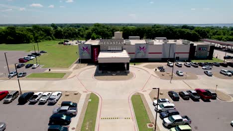 This-is-a-aerial-video-of-the-Megastar-Casino-located-in-Kingston-Oklahoma-at-4350-S-Hwy-377,-Kingston,-OK-73439