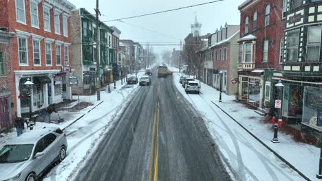 Schneesturm-In-Einer-Kleinstadt-In-Den-USA