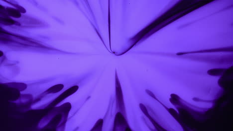 Blumenförmige-Violette-Abstrakte-Flüssigkeit,-Die-Sich-In-Den-Raum-Ausdehnt