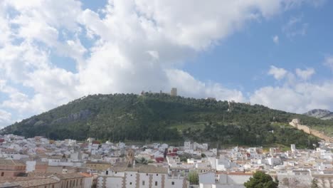 Zeitraffer-Von-Jaen-Mit-Der-Burg-Von-Santa-Catalina-Im-Herbst