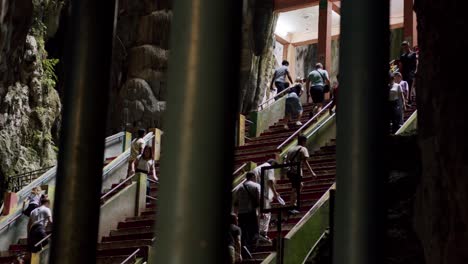 People-walking-in-and-out-of-Batu-Caves