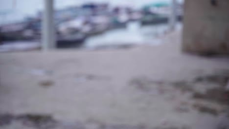 Profile-view-of-people-carrying-dead-body-to-burn-at-Varanasi-ghat-in-India