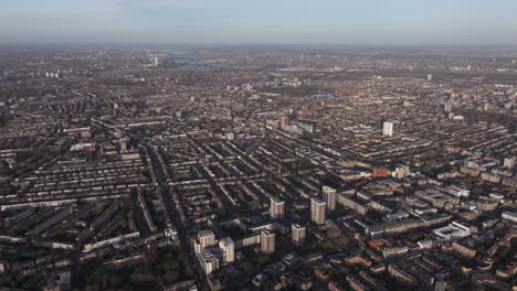 Wide-high-aerial-shot-over-residential-Islington-and-Hackney-East-London
