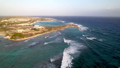 Corriente-Oceánica-En-La-Antena-De-Baby-Beach-En-Aruba.